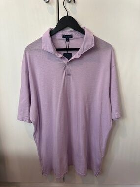 Peter Millar Crown Crafted Polo Lavender Purple Size XL NWT